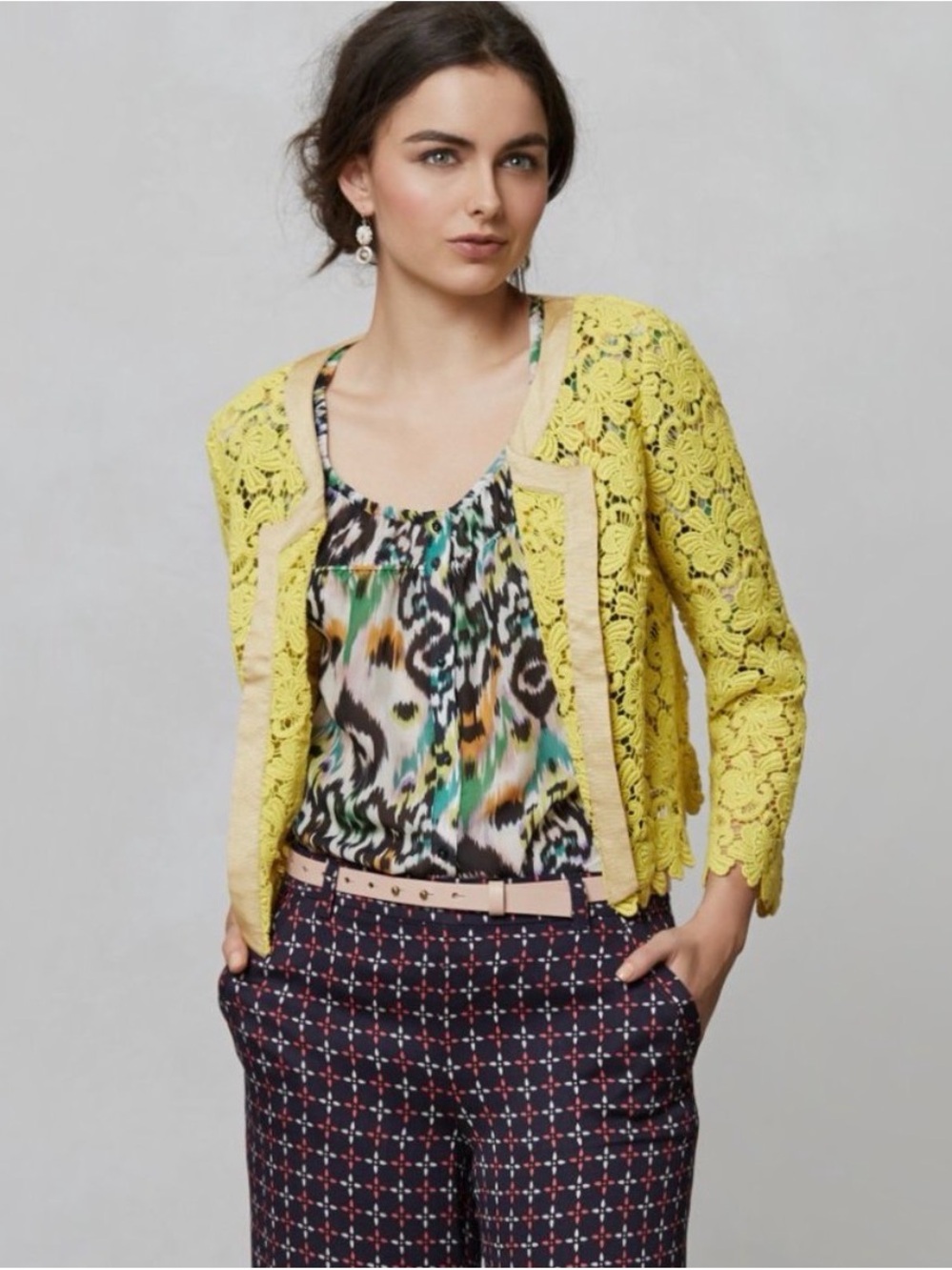 Elvenses Satin Trimmed Lacebloom Jacket
